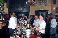 Nigel and Johnny at the bar.Radio Day 2004