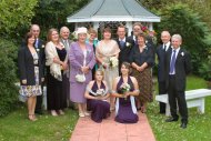 The whole group who came to the ceramony