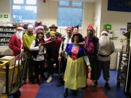 The workers at Sandwich Post office in Fancy Dress