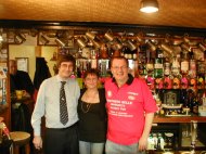 Dave, Debbie and Johnny at the Belle in Margate