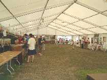 Jersey festival..The tent at the start