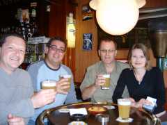 La Beer once again in a small bar in Calais.