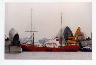 Ross Revenge  going through the Thames Barrier. Thanks to David Harris from Cliftonville for the photo