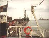 Dublin from the stern of the Paradise ship