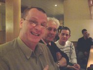 Radio Caroline's Johnny Lewis, Andrew Austin and Nigel Harris 