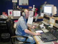 Johnny Lewis on air on Radio Caroline August 2007 