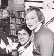 Tom Hardy and Stevie Gorden in the English studio on the Mi Amigo 1979 