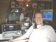 Johnny Lewis with Nigel Haris and Cliff Osborn in the back ground