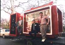 Ceaser, Roger Day and me on the Invicta Boom Box 1988