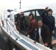 Martin, Tom Anderson, Albert Hood and Chicago leaving on the Tender