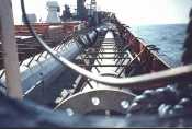 New Masts on deck 1987