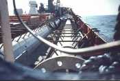 New Masts on deck 1987