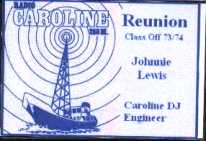 Radio Caroline reunion.ID Card 2004