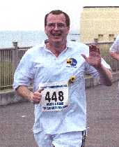 At the end of the 2005 fun run in Margate