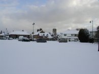 Looking across the Guildhall Car Park into Sandwich