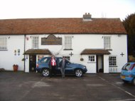 Paul and Kev outside the St Crispin at Worth 