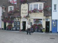 Hippy Jeff outside the Kings Head Deal, September 2007