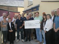 The big hand over with the Margate lifeboat crew and customers of the Belle